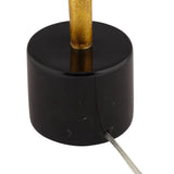 Gold Table Lamp, 35 1/2" Tall, Sculptural Art Deco